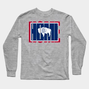 Wyoming Home - State Flag Long Sleeve T-Shirt